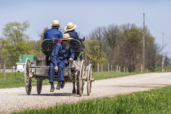 Amish buggy in Lancaster, Pennsylvania