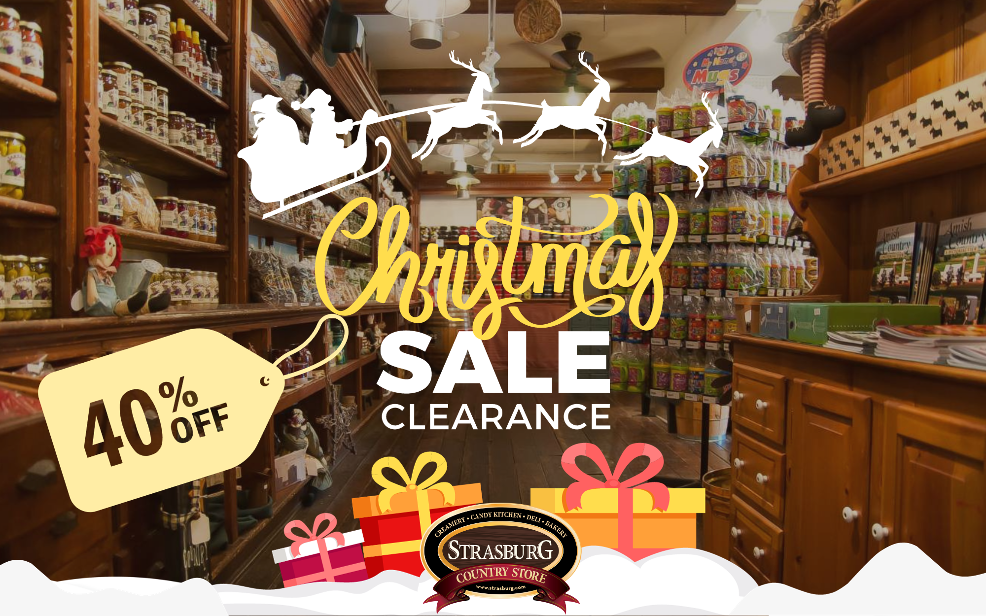 Strasburg Christmas Clearance 40% off 